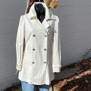 White Dressy Pea Coat